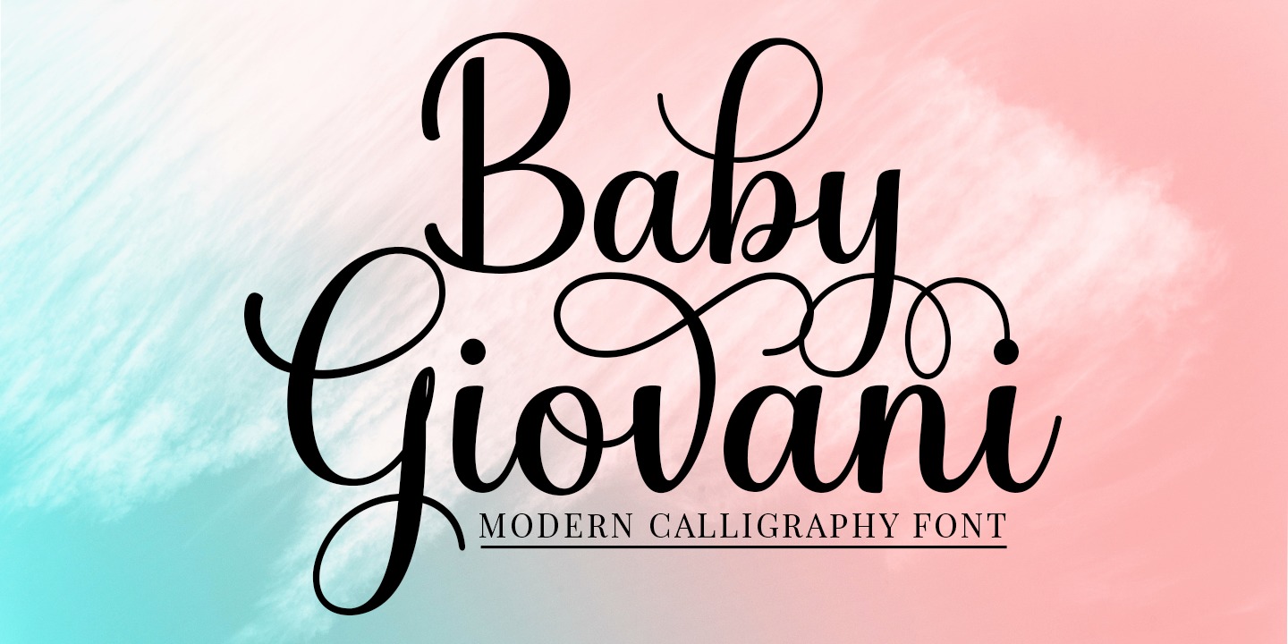 Font Baby Giovani Script